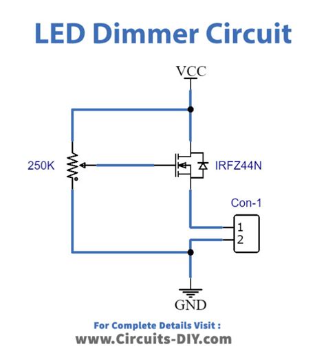 automatic led dimmer chanel schematic|mosfet dimmer control.